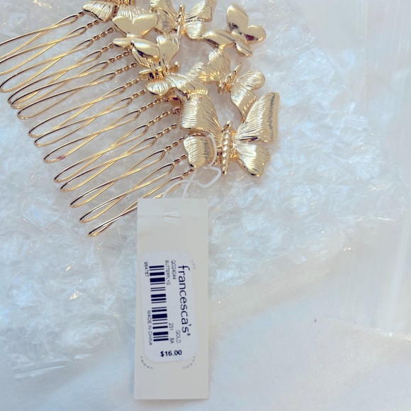 NWT TWO Francesca’s Nancee Butterfly Hair Comb BUNDLE (set of 2) - Picture 5 of 8